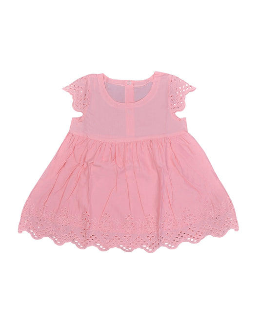 Pink blush color Frock