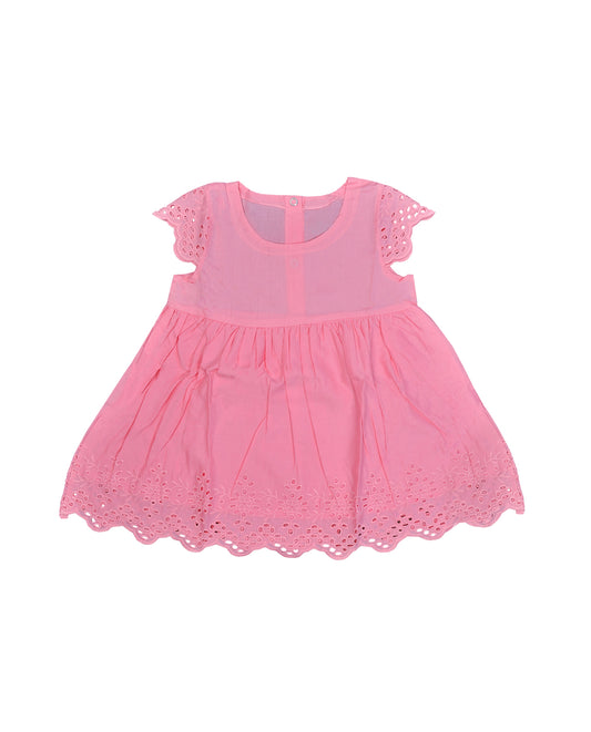 Girls Baby Pink Frock Dress