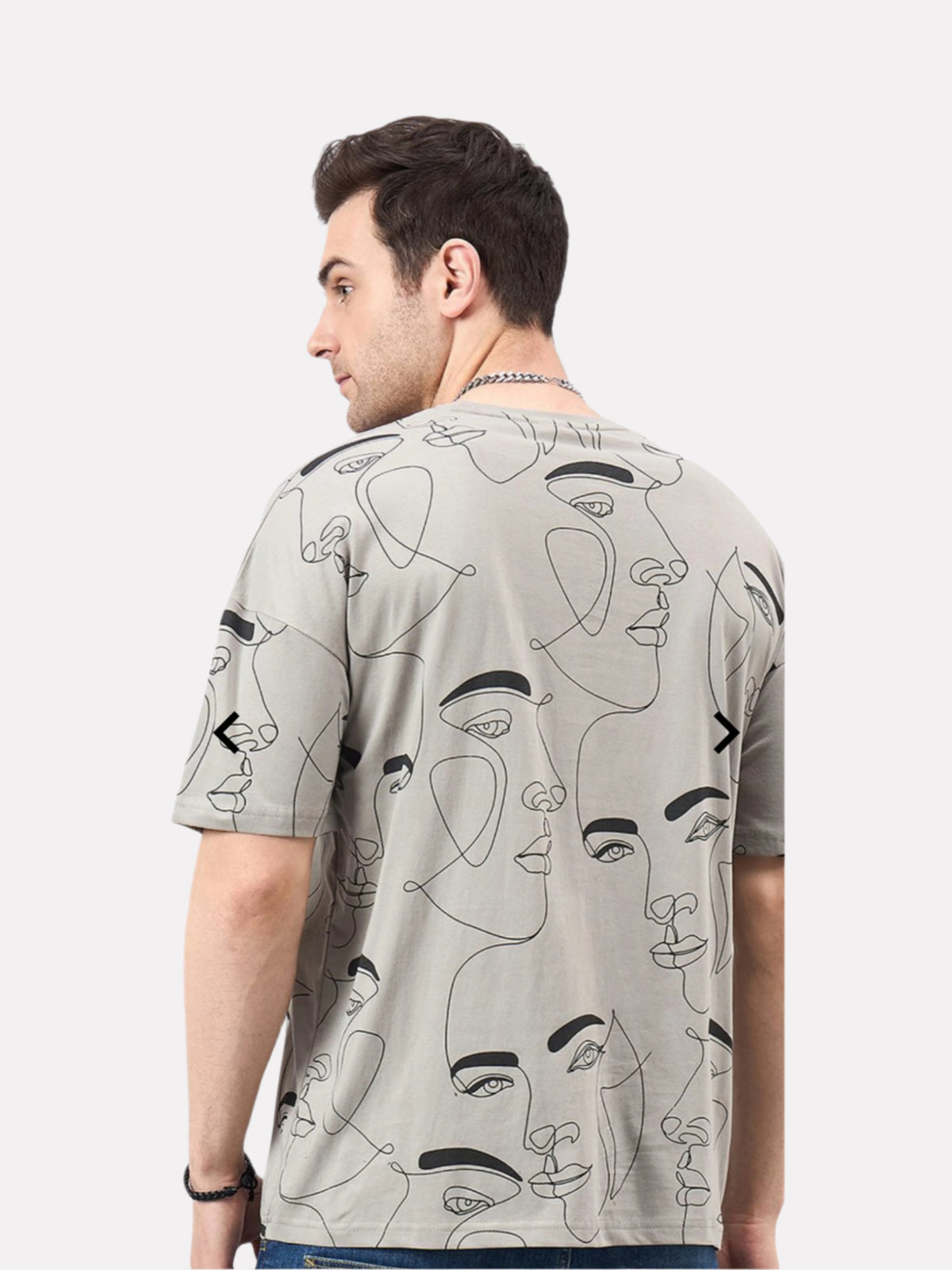 Men's 3-Pack Printed Round Neck Cotton T-Shirts