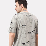 Men's 3-Pack Printed Round Neck Cotton T-Shirts