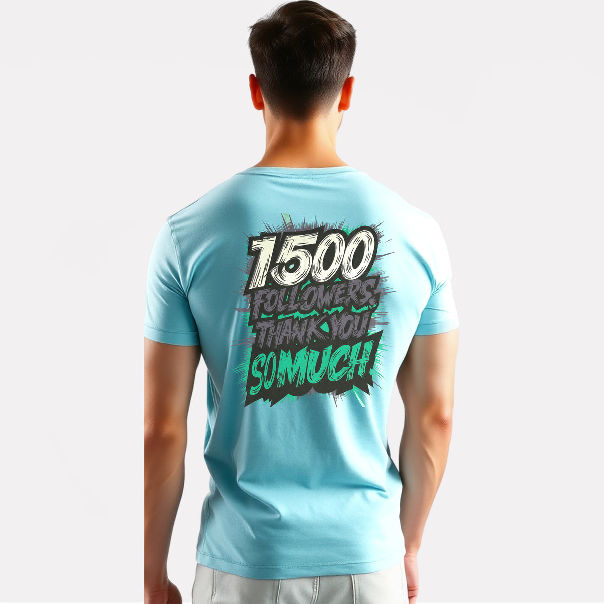 Men's 3-Pack Printed Round Neck Cotton T-Shirts