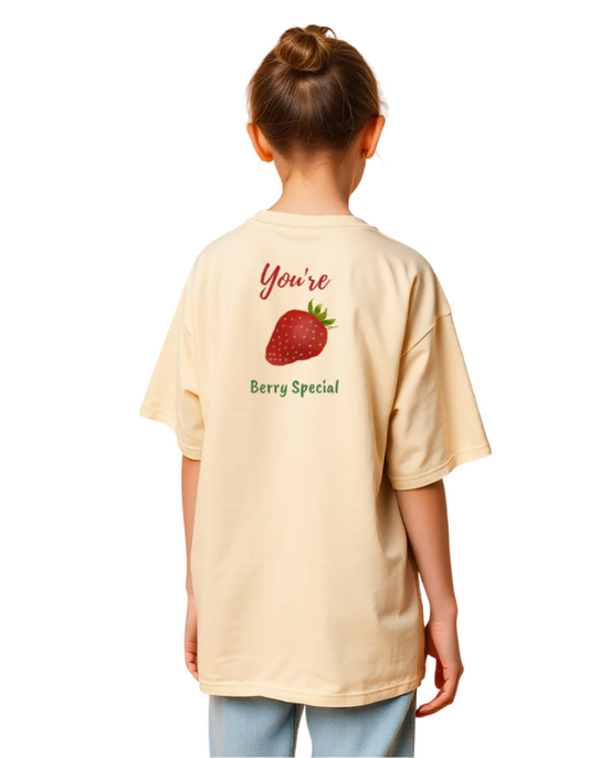 Girls Printed Extended Sleeves Oversized T-shirt