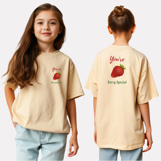 Girls Printed Extended Sleeves Oversized T-shirt