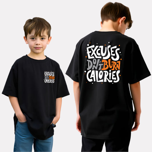 Boys Printed Extended Sleeves Oversized T-shirt