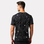 Men's 3-Pack Printed Round Neck Cotton T-Shirts