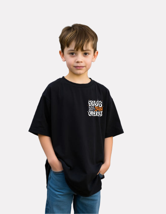 Boys Printed Extended Sleeves Oversized T-shirt