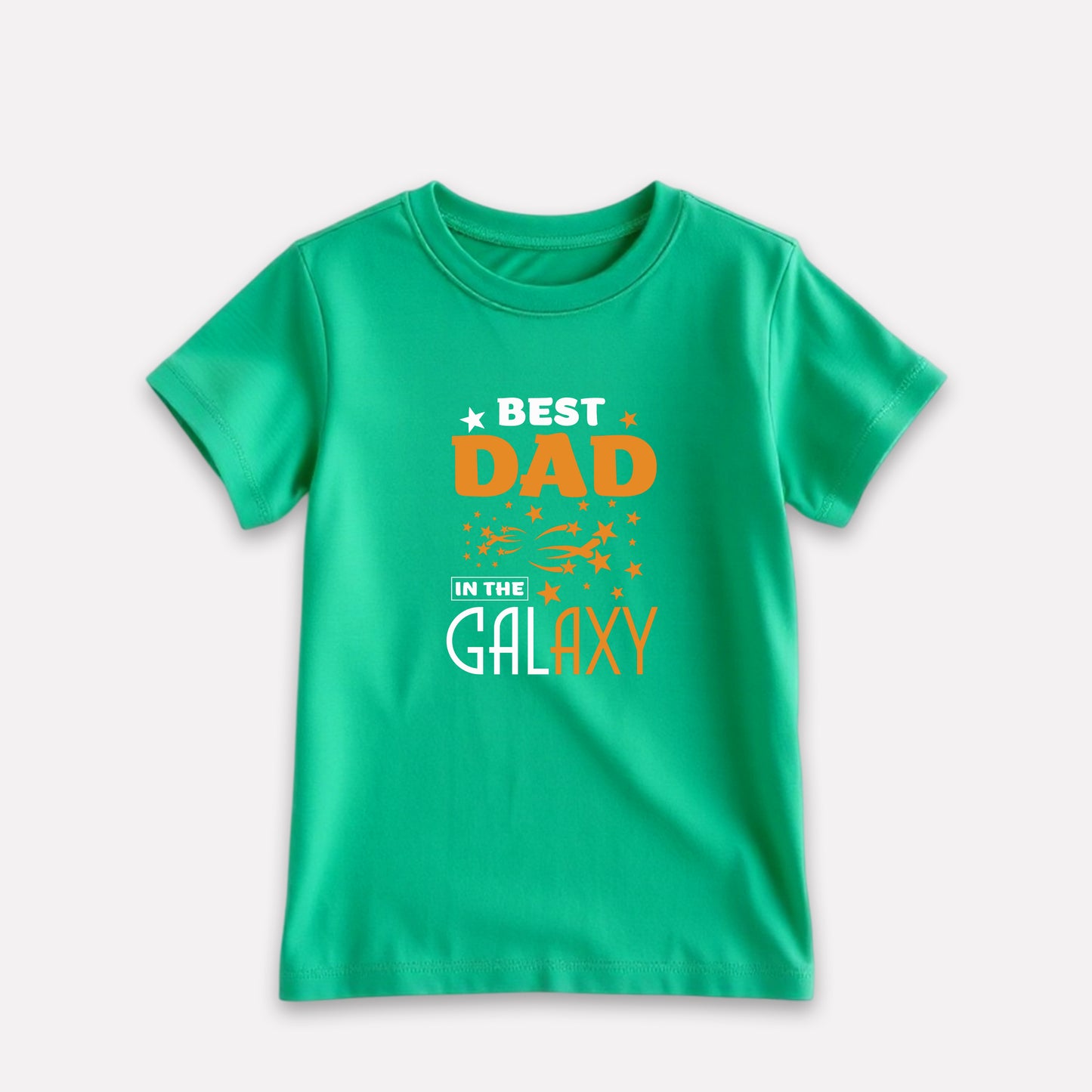 Green Color Graphic Print T-Shirt For Girls