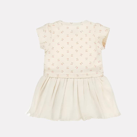 Trendy Kid's Girls Frocks & New Stylish Kids Frock Cotton Dress(White)