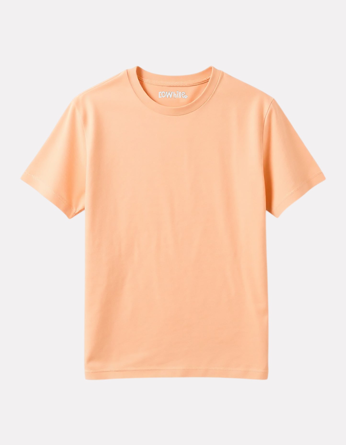 Junior Girl Plain Peach Color Cotton T-Shirt