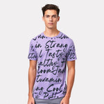 Men's 3-Pack Printed Round Neck Cotton T-Shirts