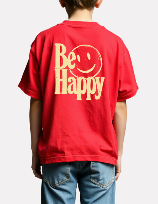 Boys Printed Extended Sleeves Oversized T-shirt