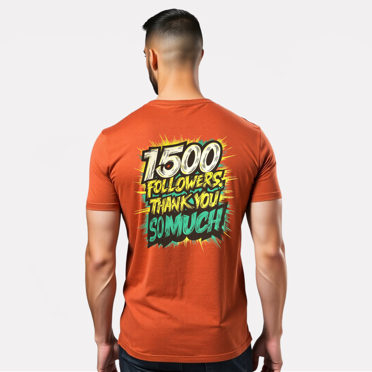 Men's 3-Pack Printed Round Neck Cotton T-Shirts