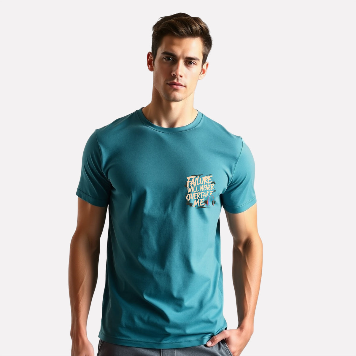 Men's 3-Pack Printed Round Neck Cotton T-Shirts