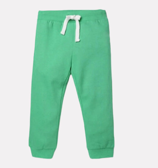 Printed Joggers Green Color
