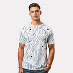 Men's 3-Pack Printed Round Neck Cotton T-Shirts