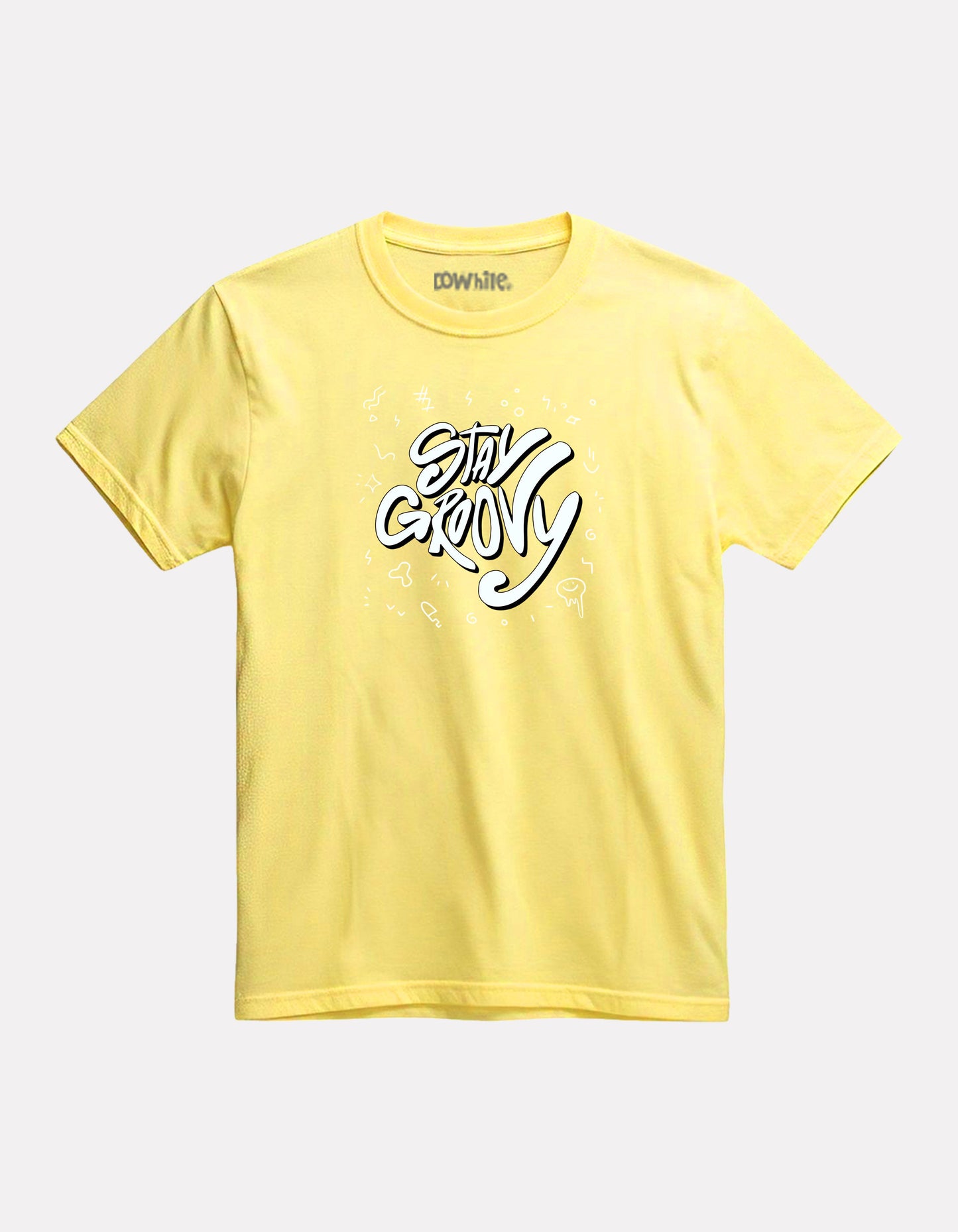 Junior Girl Printed light yellow Cotton T-Shirt