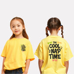 Girls Printed Extended Sleeves Oversized T-shirt