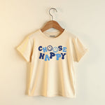 T-Shirt & Track Set Printed Style- Beige & Navy