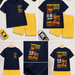 Printed Half Sleeve T Shirt And Shorts Set