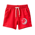 Boys Printed T-Shirt with Shorts Cotton Set