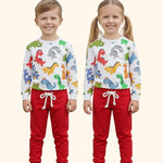 Printed Full sleeve Tee with Track Set