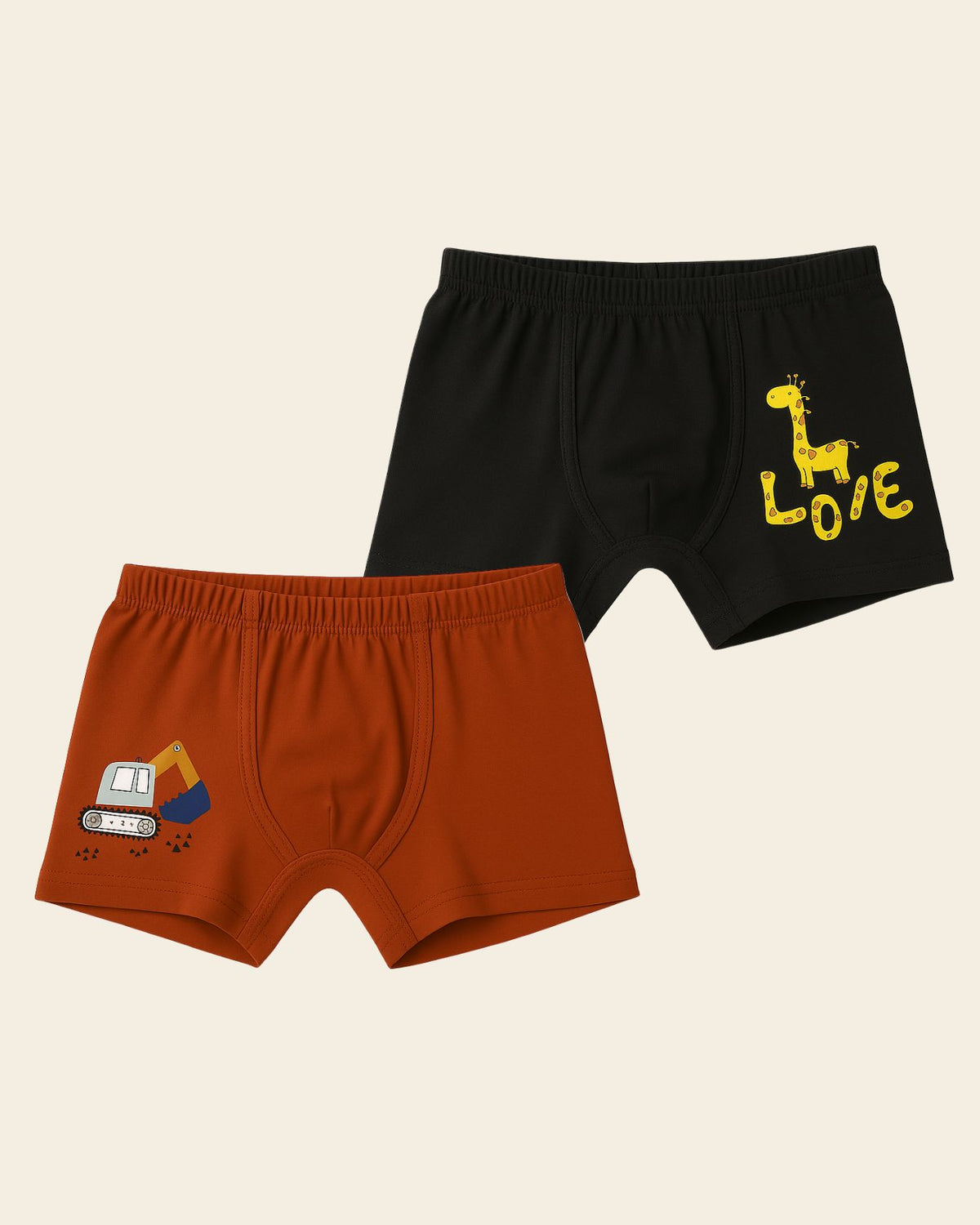 Pack Of 2 Printed Cotton Trunks kids