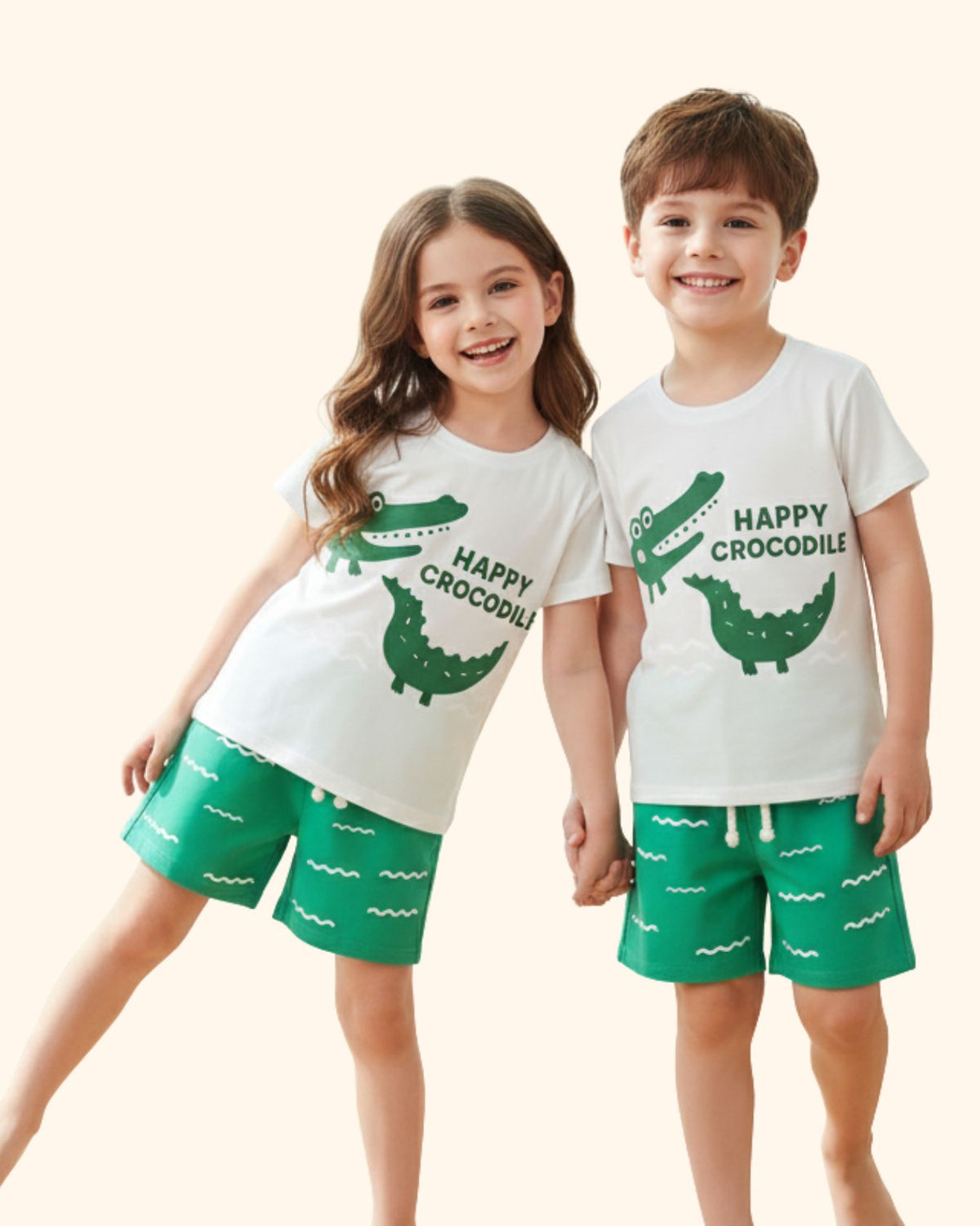 Style Print T-Shirt & Shorts Sets