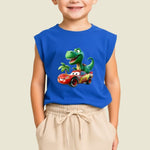Kids Sleeveless Cotton Tshirt and Shorts Set