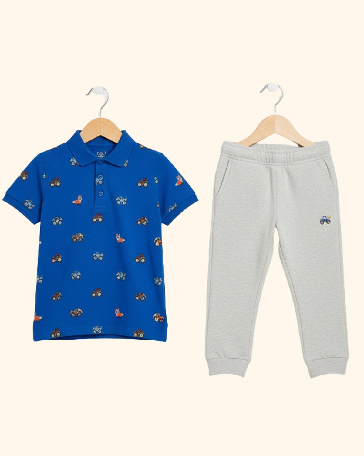 Unisex Kids Summer Polo & Track Set