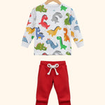 Printed Full sleeve Tee with Track Set