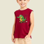 Kids Sleeveless Cotton Tshirt and Shorts Set