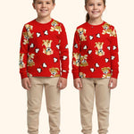 Allover Full sleeve Tee with Track Set