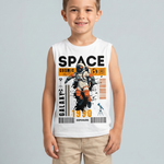 Kids Sleeveless Unisex Tshirt and Shorts Set