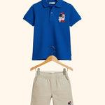 Unisex Kids Polo & Shorts Combo