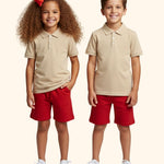 Unisex Kids Polo & Shorts Combo