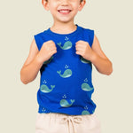 Kids Sleeveless Cotton Tshirt and Shorts Set