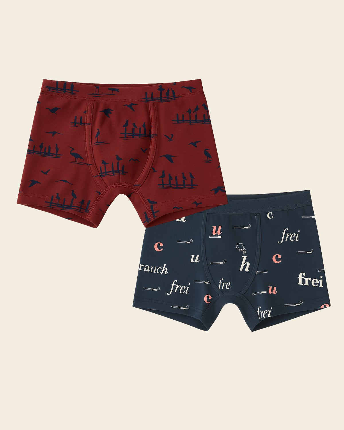 Pack Of 2 Printed Cotton Trunks
