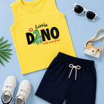 Sleeveless kids cotton T-Shirt shorts set