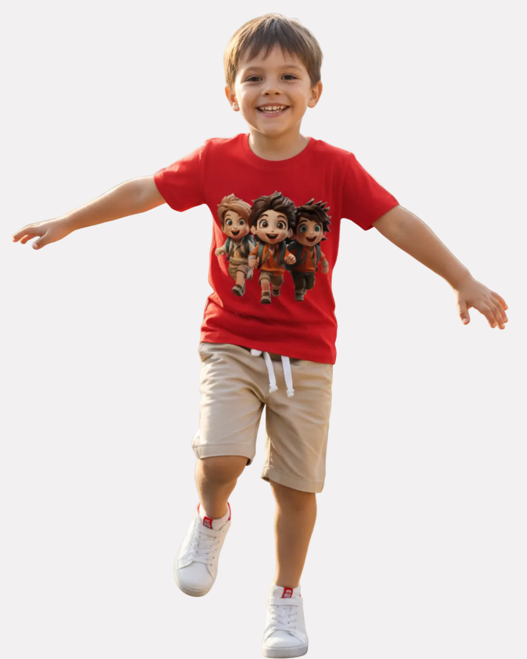 Printed Casual T-Shirt and Shorts Set