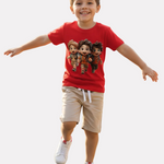 Printed Casual T-Shirt and Shorts Set