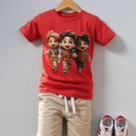 Printed Casual T-Shirt and Shorts Set