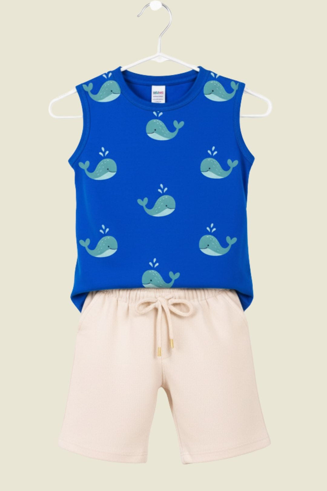 Kids Sleeveless Cotton Tshirt and Shorts Set