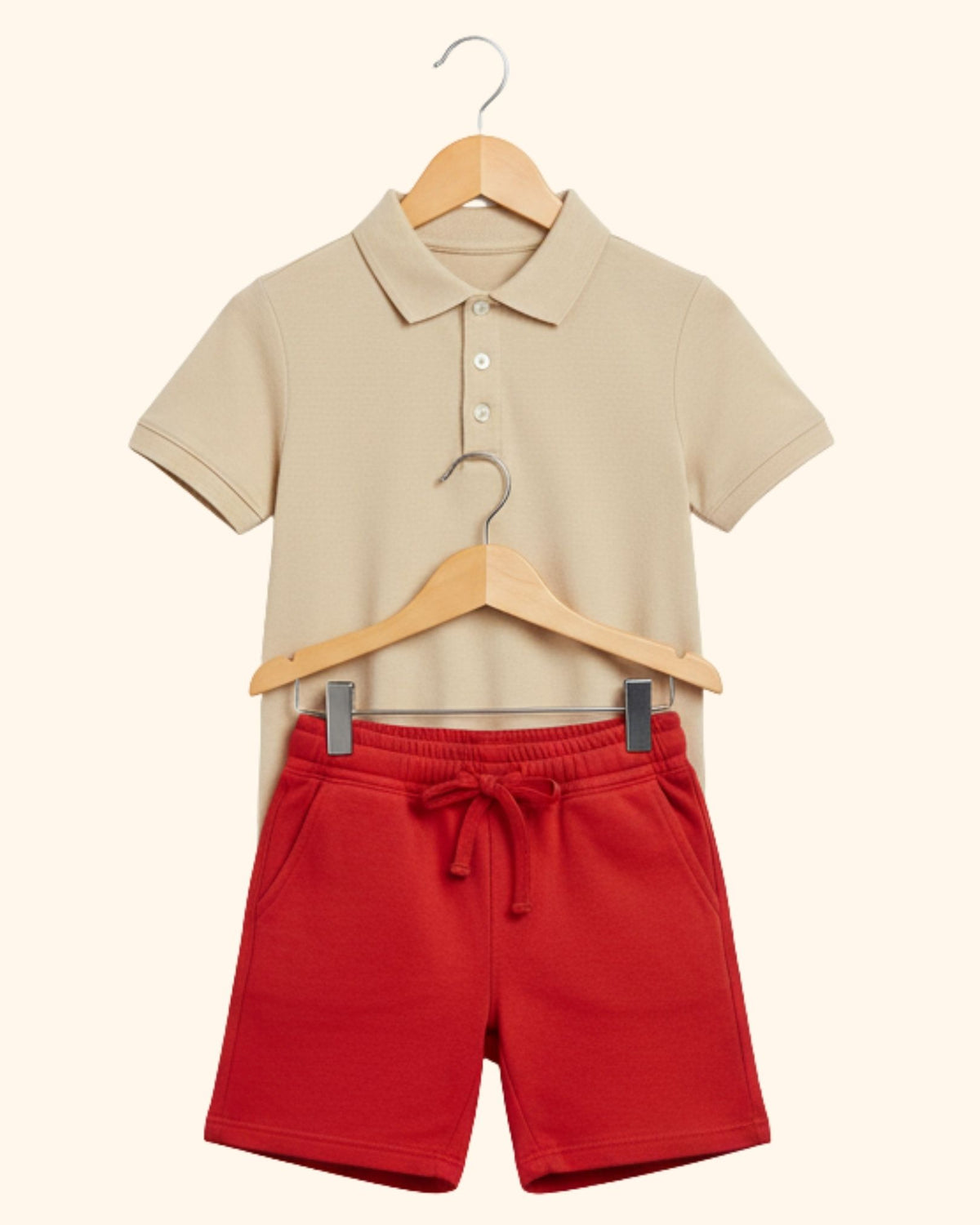 Unisex Kids Polo & Shorts Combo