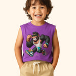 Stylish Kids Sleeveless Tee With Short Set