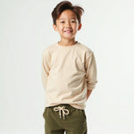 Track Style: T-Shirts-Pants (Beige & Military green)