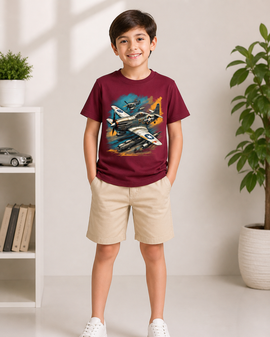 Printed Half Sleeve T Shirt And Shorts Set