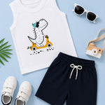 Sleeveless kids cotton T-Shirt shorts set