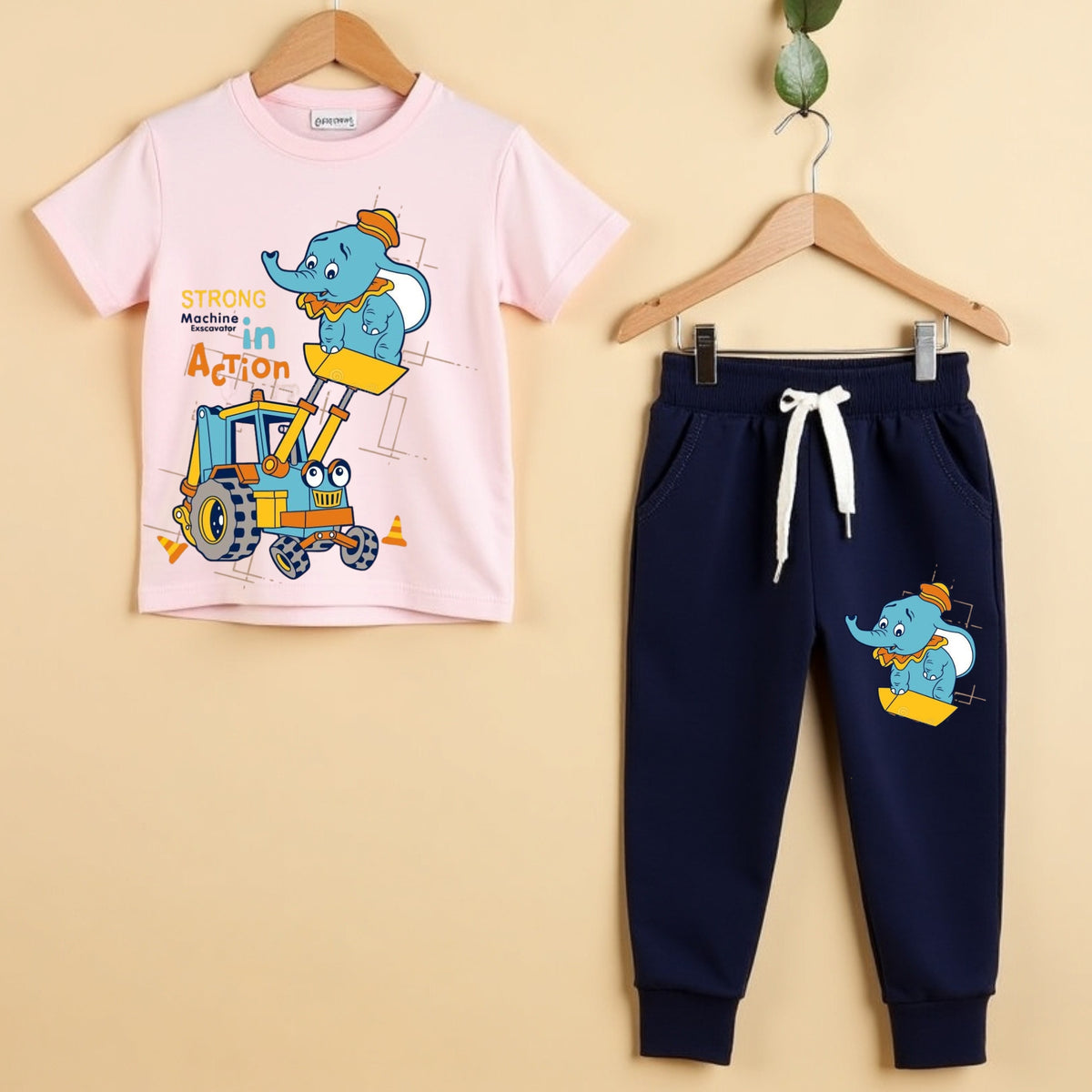 Sporty Vibes – Printed T-Shirt & Track Pant