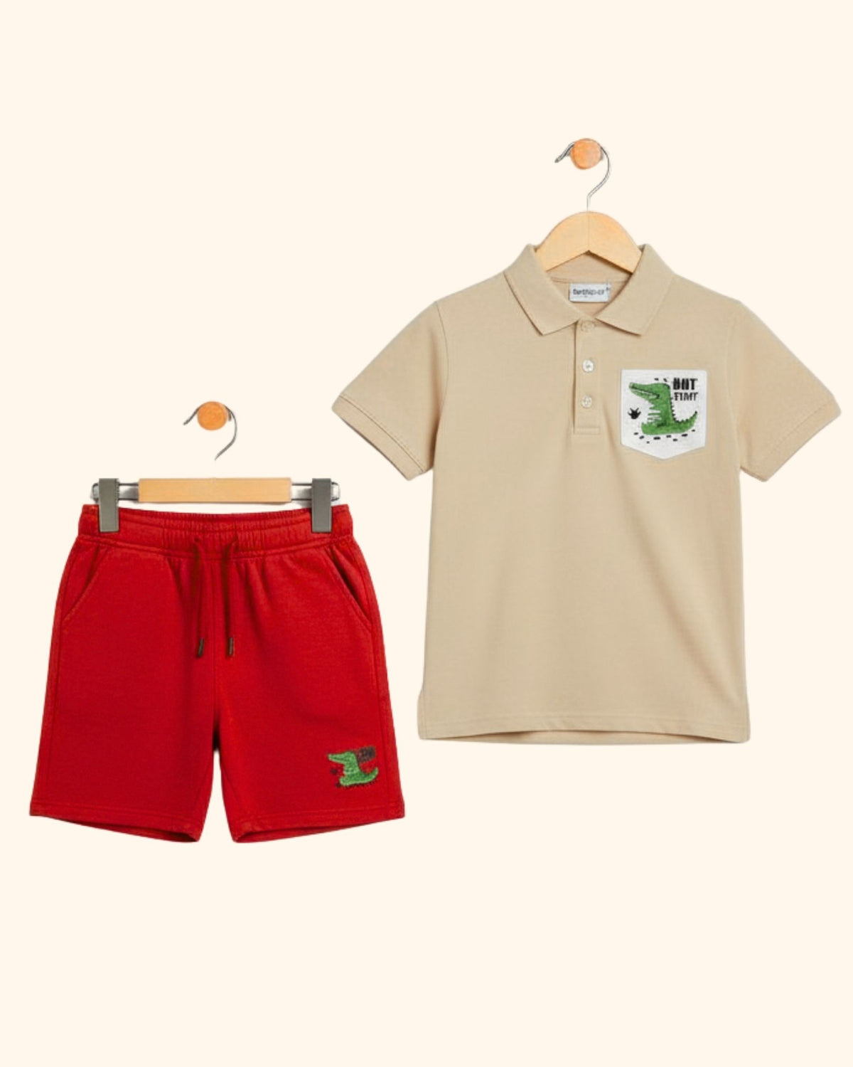 Unisex Little Explorer Polo & Shorts Set