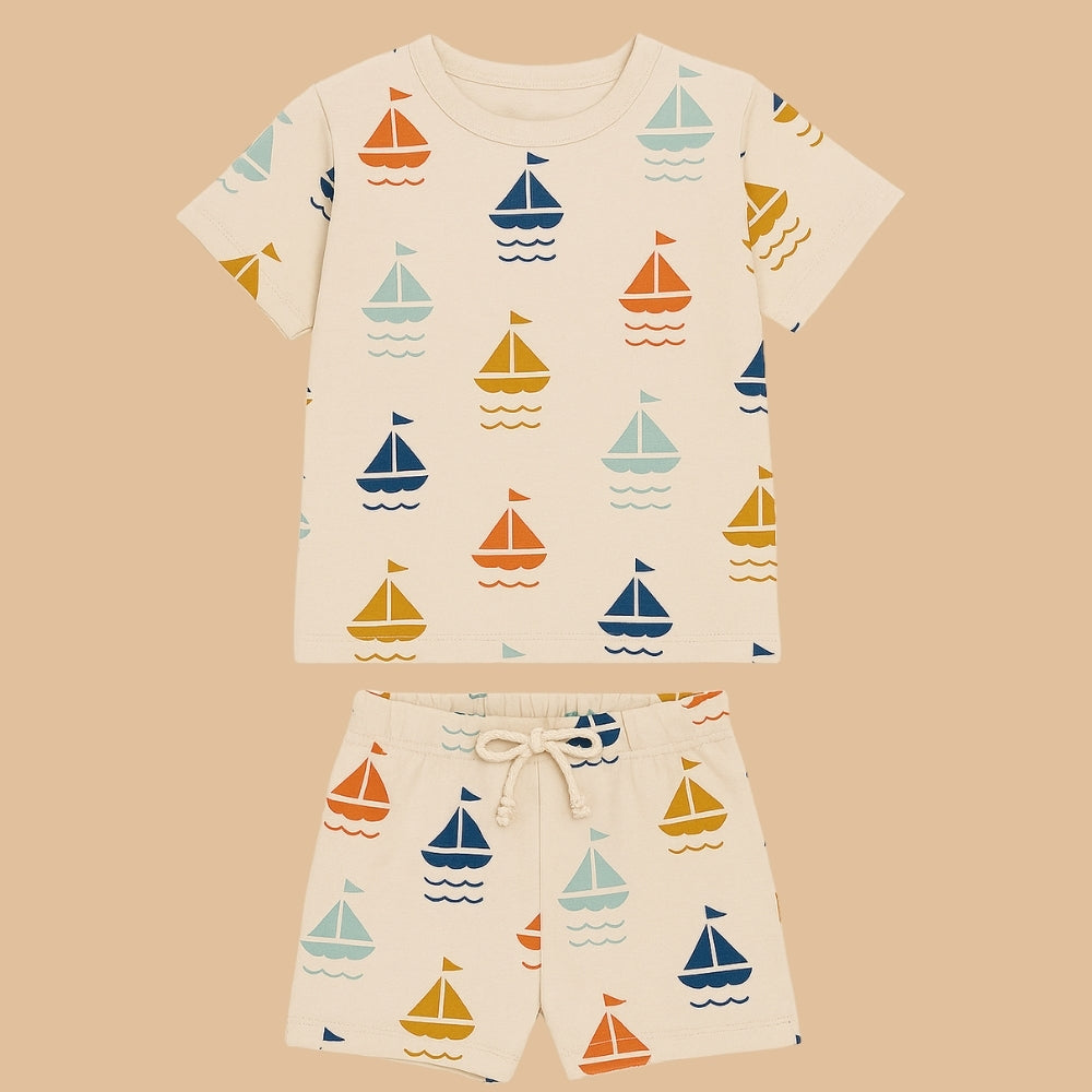 Kids All-Over Print T-Shirt & Shorts Set